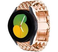 Strap-it Bracelet acier dragon - compatible pour Samsung Galaxy Watch 5 - 40mm (or rose) G