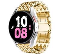 Strap-it Bracelet acier dragon - compatible pour Samsung Galaxy Watch 5 - 44mm (doré) G