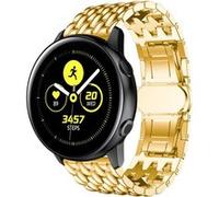 Strap-it Bracelet acier dragon - compatible pour Samsung Galaxy Watch Active (or) G