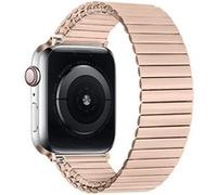 Strap-it Bracelet acier extensible - compatible pour Apple Watch Ultra (or rose) - 49mm - (S/M) G