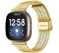 Strap-it Bracelet acier inoxydable - compatible pour Fitbit Sense (or) G
