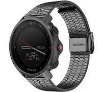 Strap-it Bracelet acier inoxydable - compatible pour Polar Grit X Pro (noir) G