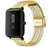 Strap-it Bracelet acier inoxydable - compatible pour Xiaomi - compatible pour Amazfit Bip (or) G