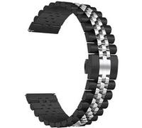 Strap-it Bracelet acier Jubilee - compatible pour Samsung Galaxy Watch 3 41mm (noir/argent) G