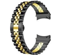 Strap-it Bracelet acier Jubilee - compatible pour Samsung Galaxy Watch 5 - 40mm (noir/or) G