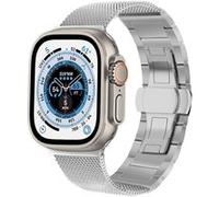 Strap-it Bracelet acier milanais - compatible pour Apple Watch Ultra (argent) - Apple Watch Ultra - 49mm G