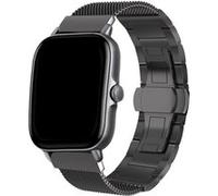 Strap-it Bracelet acier Milanais - compatible pour Xiaomi - compatible pour Amazfit GTS 2 (noir) G