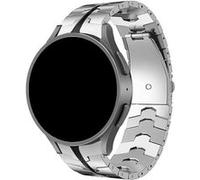 Strap-it Bracelet acier solidité - compatible pour Samsung Galaxy Watch 4 40mm (argent/noir) G