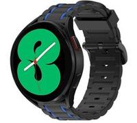 Strap-it Bracelet boucle sport - compatible pour Samsung Galaxy Watch 4 40mm (noir/bleu) G
