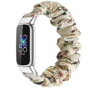 Strap-It Bracelet Chouchou - compatible pour Fitbit Luxe (mélange beige) G