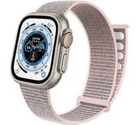 Strap-it Bracelet - compatible pour Apple Watch Ultra nylon (rose) - Apple Watch Ultra - 49mm G