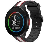 Strap-it Bracelet - compatible pour Polar Pacer édition spéciale (noir/blanc) G