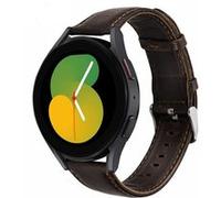 Strap-it Bracelet cuir - compatible pour Samsung Galaxy Watch 5 - 40mm (marron foncé) G