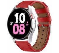Strap-it Bracelet cuir - compatible pour Samsung Galaxy Watch 5 44mm (rouge) G