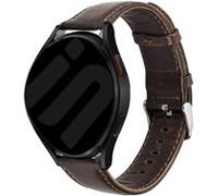 Strap-it Bracelet cuir - compatible pour Samsung Galaxy Watch 6 Classic 47mm (marron foncé) G