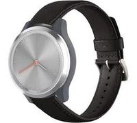 Strap-it Bracelet cuir - compatible pour Samsung Galaxy WatchVivomove 3s - 39mm - noir G