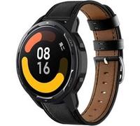 Strap-it Bracelet cuir - compatible pour Xiaomi Watch S1 (serré noir) G