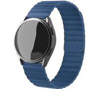 Strap-it Bracelet cuir Loop - compatible pour Huawei Watch GT Runner (bleu foncé) G