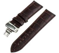 Strap-it Bracelet cuir luxe - compatible pour Xiaomi Watch S1 (marron foncé) G