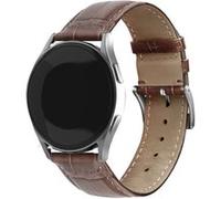 Strap-it Bracelet cuir motif crocodile - compatible pour Amazfit GTR 3 (Pro) (marron) G