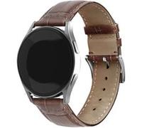 Strap-it Bracelet cuir motif crocodile - compatible pour Polar Ignite 3 (marron) G