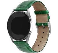 Strap-it Bracelet cuir motif crocodile - compatible pour Samsung Galaxy Watch 5 40mm (vert) G