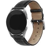 Strap-it Bracelet cuir motif crocodile - compatible pour Xiaomi Mi Watch (noir) G