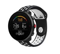 Strap-it Bracelet de sport en silicone compatible avec - Polar Vantage M - noir/blanc - pour Grit X - Grit X Pro - Vantage V3 - Vantage M2
