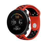 Strap-it Bracelet de sport en silicone compatible avec - Polar Vantage M - rouge/noir - pour Grit X - Grit X Pro - Vantage V3 - Vantage M2