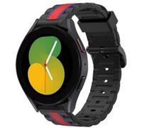Strap-it Bracelet édition spéciale - compatible pour Samsung Galaxy Watch 5 - 40mm (noir/rouge) G