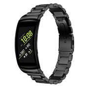 Strap-it Bracelet acier - compatible pour Samsung Gear Fit 2 / Fit 2 Pro (noir) G