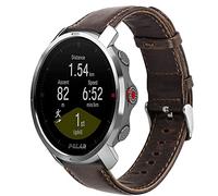 Strap-it Bracelet en cuir compatible avec - Polar Grit X - marron foncé - pour Vantage M - Grit X Pro - Vantage V3 - Vantage M2