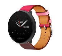 Strap-it Bracelet en cuir compatible avec - Polar Ignite 2 - rose/rouge marron - pour Polar Ignite 1 - Polar Ignite 3 - Polar Unite - Polar Pacer