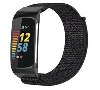 Strap-it Bracelet nylon - compatible pour Fitbit Charge 5 (noir) G