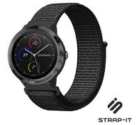 Strap-it Bracelet en Nylon Réglable pour Garmin Venu, Venu SQ, Vivoactive 3, Vivomove HR - Sport Bracelet de montre en Nylon compatible avec Garmin Venu, Venu SQ, Vivoactive 3, Vivomove HR