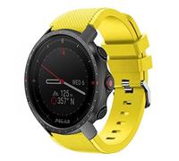 Strap-it Bracelet en silicone compatible avec - Polar Grit X Pro - jaune - pour Vantage M - Grit X - Vantage V3 - Vantage M2