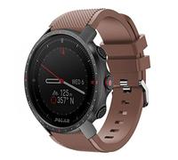 Strap-it Bracelet en silicone compatible avec - Polar Grit X Pro - marron café - pour Vantage M - Grit X - Vantage V3 - Vantage M2