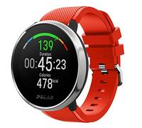 Strap-it Bracelet en Silicone pour Polar Ignite 3, Ignite 2, Ignite, Polar Unite, Polar Pacer - Rouge