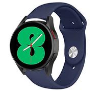 Strap-it Bracelet en Sport pour Samsung Galaxy Watch 4 - Bleu Foncé
