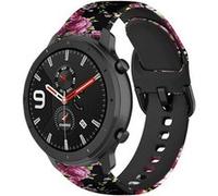 Strap-it Bracelet fleur rose - compatible pour Xiaomi - compatible pour Amazfit GTR - 42mm G
