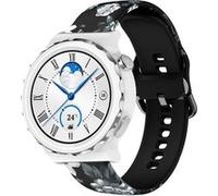 Strap-it Bracelet Grey Flowers - compatible pour Huawei Watch GT 3 Pro 43mm G