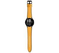 Strap-it Bracelet hybride cuir - compatible pour Samsung Galaxy Watch 4 Classic 46mm (jaune) G