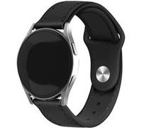 Strap-it Bracelet hybride cuir - compatible pour Xiaomi Mi Watch (noir) G