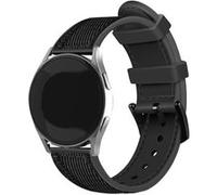 Strap-it Bracelet hybride nylon - compatible pour Honor Magic Watch 2 (noir) - 42mm G