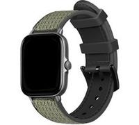 Strap-it Bracelet hybride nylon - compatible pour Xiaomi - compatible pour Amazfit GTS 2 (vert) G