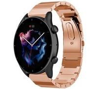 Strap-it Bracelet métal - compatible pour Amazfit GTR 3 (Pro) (or rose) G