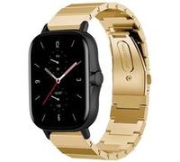 Strap-it Bracelet métal - compatible pour Amazfit GTS 2 (or) G