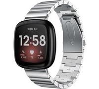 Strap-it Bracelet métal - compatible pour Fitbit Sense (argent) G