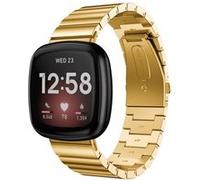 Strap-it Bracelet métal - compatible pour Fitbit Sense (or) G