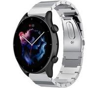 Strap-it Bracelet métall - compatible pour Amazfit GTR 3 (Pro) (argent) G